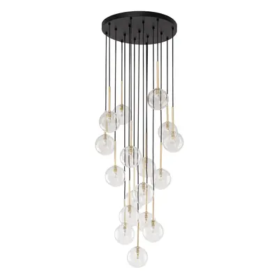 Lampa wisząca kula Nilos Black / Gold 5945 TK Lighting