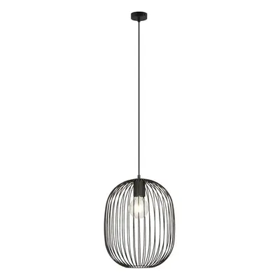 Czarna lampa wisząca druciana ONYX 1 BL 1304/1