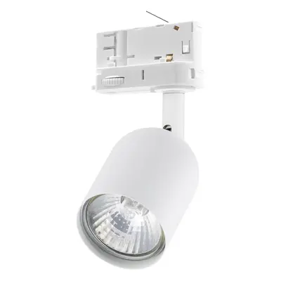 Biała lampa na szynę modułową 1x50W GU10 TRACER 6057