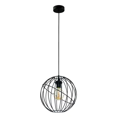 Kula lampa wisząca druciana E27 metal czarny ORBITA 1626 TK Lighting