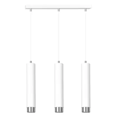 Lampy wiszące na listwie do kuchni biały/chrom tuby 3x30W 641/3 KIBO 3