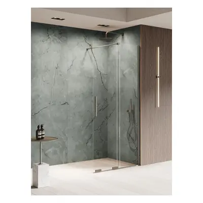 Kabina Walk-in SMART GUNMETAL BRUSHED EXK-7944 130x200cm