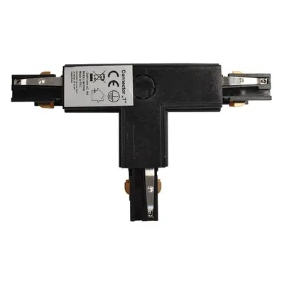 Łącznik Lampy Track Light Czarny 3-obwodowy Typ: T UR