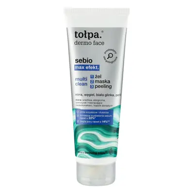 TOŁPA Dermo Face Sebio Max Multi Clean żel-peeling-maska 100 ml