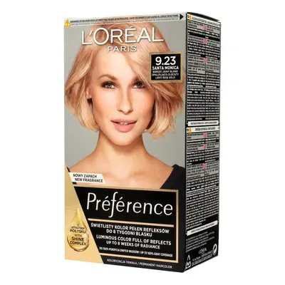 Loreal Farba Recital Preference 9.23 Bardzo Jasny Blond Opalizująco Złocisty