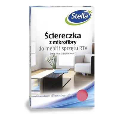 STELLA Ściereczka z mikrofibry do mebli i sprzętu RTV - świetnie zbiera kurz