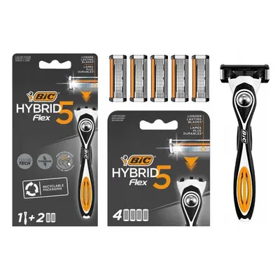 BIC Hybrid 5 Flex Maszynka do Golenia + 6 wkładów