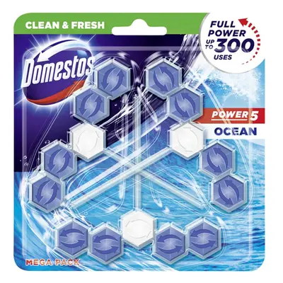 Domestos Ocean TRIO Kostka WC Power 5 koszyk 3 x 55g