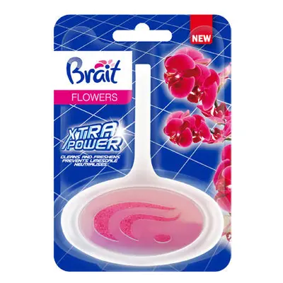 Brait Xtra Power Kostka toaletowa do WC w koszyku - Flowers 40g