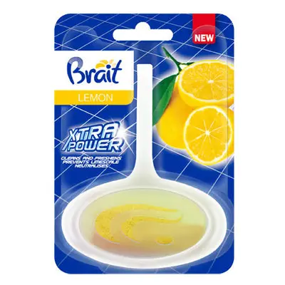 Brait Xtra Power Kostka toaletowa do WC w koszyku - Lemon 40g