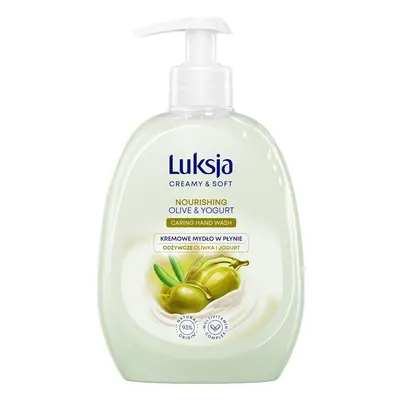 Luksja Creamy & Soft Odżywcze Kremowe Mydło w płynie Oliwka i Jogurt 500ml