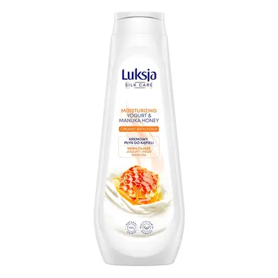 Luksja Silk Care Kremowy Płyn do kąpieli - Nawilżające Jogurt i Miód Manuka 900ml