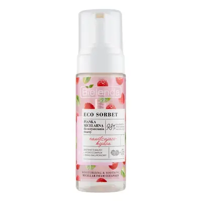 Bielenda Eco Sorbet Malina Pianka micelarna do oczyszczania twarzy nawilżająco-kojąca 150ml