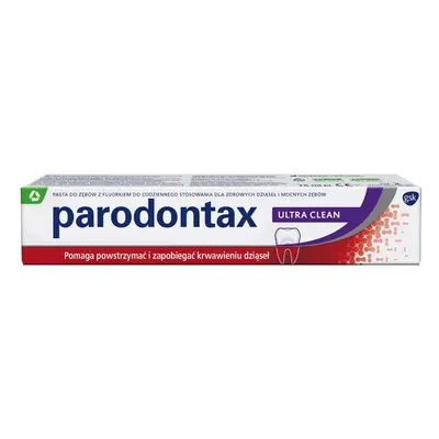 PARODONTAX Ultra Clean Pasta do zębów z fluorem na krwawiące dziąsła 75 ml