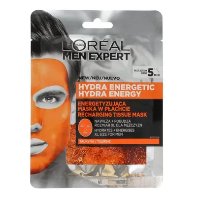 Loreal Men Expert Zestaw Hydra Energetic Energetyzująca Maska w płachcie