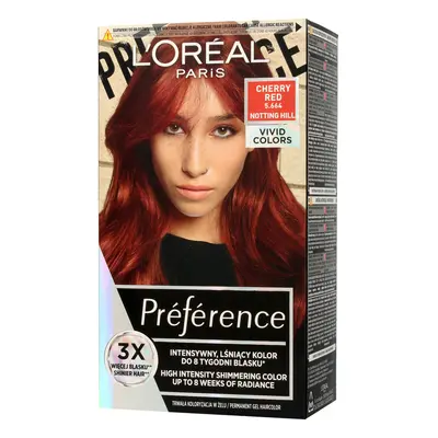 Loreal Preference Vivid Colors Farba do włosów nr 5.664 Cherry Red (Notting Hill)