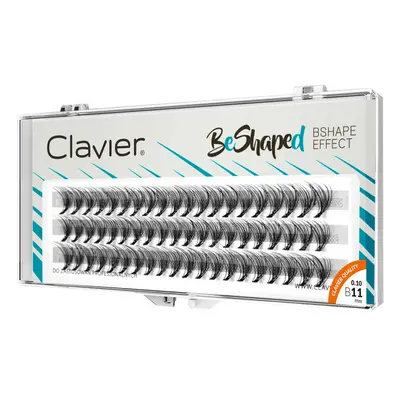 Clavier BeShaped 11 mm jedwabne kępki rzęs 10D skręt B