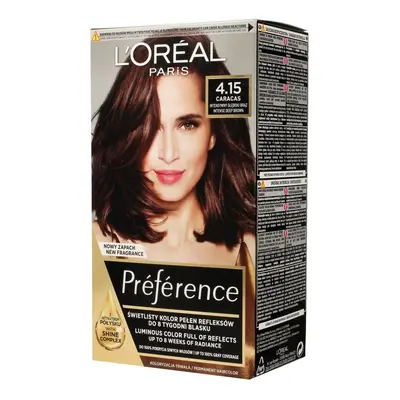 Loreal Preference Farba do włosów nr 4.15 Caracas - intensywny głęboki brąz