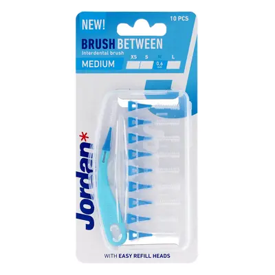 JORDAN Czyściki do przestrzeni międzyzębowych - M (medium) 0.6mm 1op.-10szt