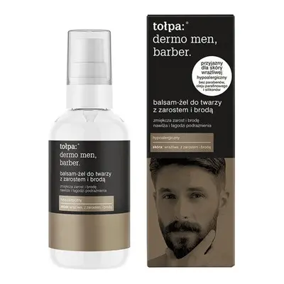 Tołpa Dermo Barber Balsam-żel do twarzy z zarostem i brodą, 75 ml