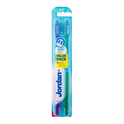 Jordan Szczoteczka do zębów DUO Target Teeth & Gums soft 1 op-2szt