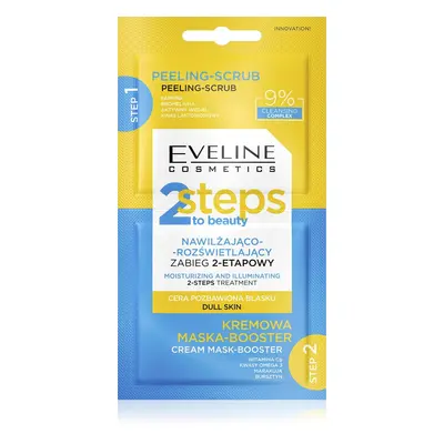 Eveline 2Steps To Beauty Zabieg 2-etapowy nawilżająco rozświetlający 2x4 ml