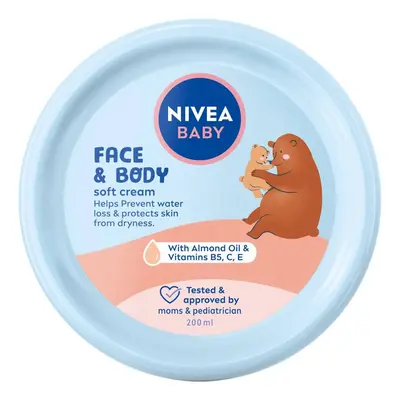 NIVEA Baby Krem pielęgnacyjny do twarzy i ciała dla dzieci i niemowląt 200 ml