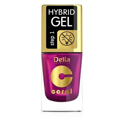 DELIA COSMETICS Coral Hybrid Gel Lakier hybrydowy do paznokci nr 108 - multirefleks (bez lampy) 