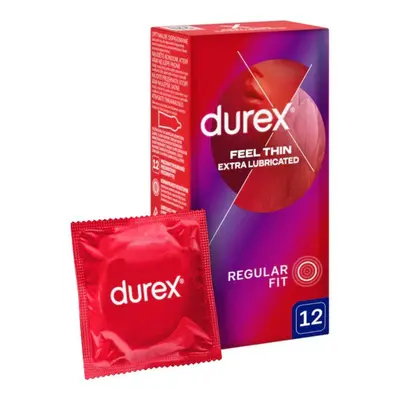 Durex Feel Thin Prezerwatywy Extra Nawilżane 12 szt.