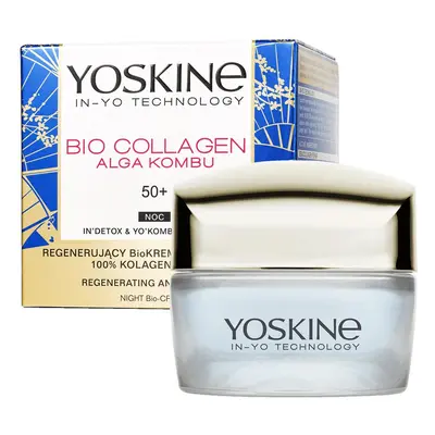 Yoskine Bio Collagen 50+ Bio-Krem regenerujący na zmarszczki na noc 50ml