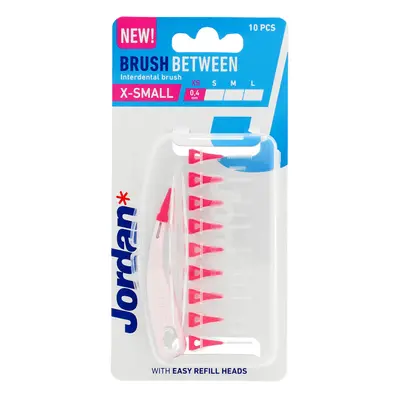 JORDAN Czyściki do przestrzeni międzyzębowych - XS (x-small) 0.4mm -10szt