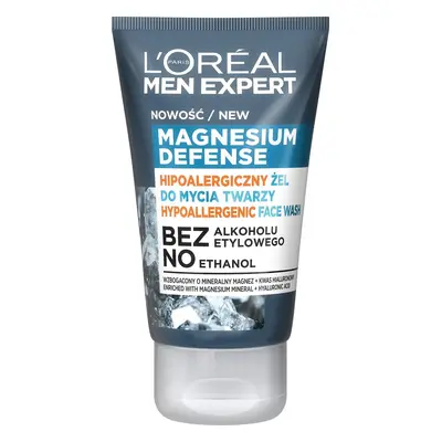 Loreal Men Expert Hipoalergiczny Żel do mycia twarzy Magnesium Defence 100ml