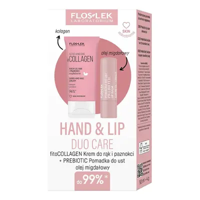 Flos-Lek Zestaw prezentowy Hand Lip DUO Care Fitocollagen (krem do rąk 50ml+pomadka ochronna Pre