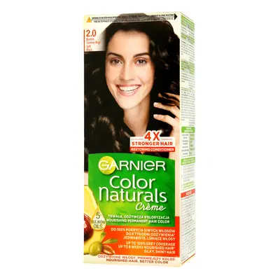 Garnier Color Naturals Krem koloryzujący nr 2.0 Bardzo Ciemny Brąz