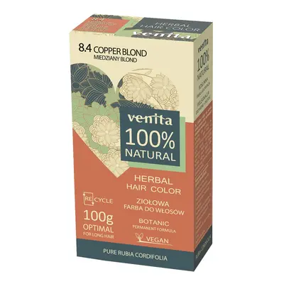 VENITA Herbal Hair Color Ziołowa farba do włosów nr 8.4 miedziany blond