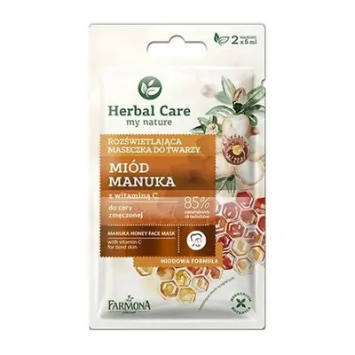 Farmona Herbal Care Maseczka rozświetlająca do twarzy Miód Manuka 2 x 5ml