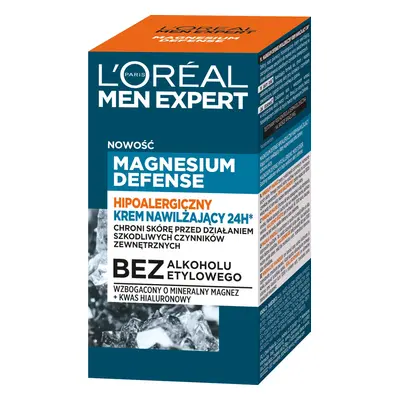 Loreal Men Expert Hipoalergiczny Krem nawilżający 24H* Magnesium Defence 50ml