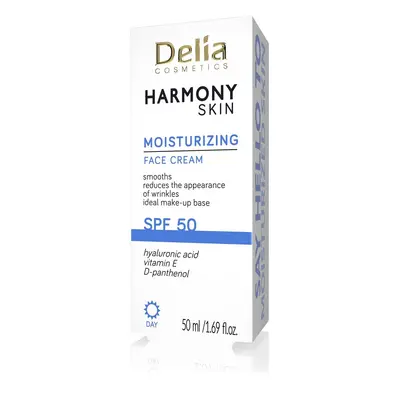 DELIA Harmony Skin Krem nawilżający z filtrem 50 SPF 50 ml