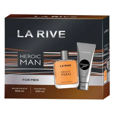 La Rive for Men Zestaw prezentowy Heroic Man (woda toaletowa 100ml+żel pod prysznic 100ml)