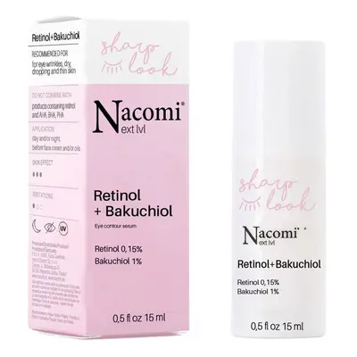 Nacomi Serum pod oczy przeciwzmarszczkowe retinol + bakuchiol 15 ml