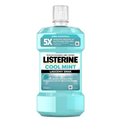 LISTERINE Płyn do płukania jamy ustnej Cool Mint - Łagodny Smak 500 ml