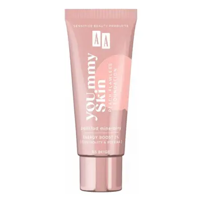 AA YOU.mmy Skin Peach Flawless Foundation podkład mineralny 03 Beige 30ml