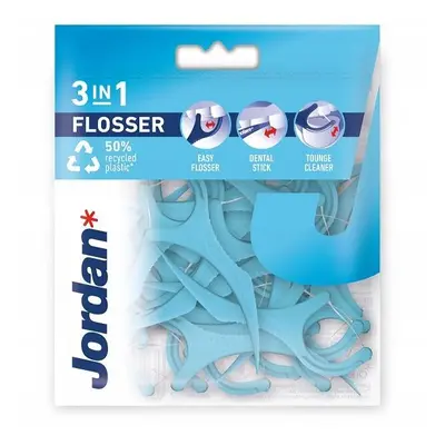 Jordan Nici dentystyczne Flosser 3w1-36szt