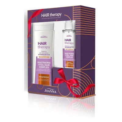 Joanna Hair Therapy Zestaw prezentowy szampon 300ml + wcierka 100ml do włosów wypadających