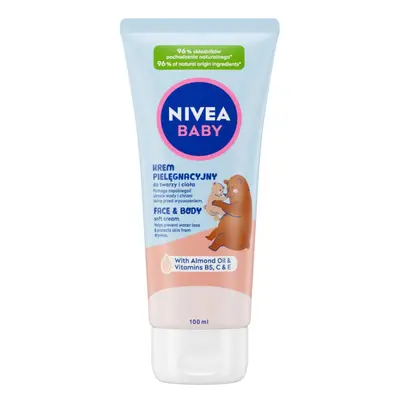 NIVEA Baby Krem pielęgnacyjny do twarzy i ciała dla dzieci i niemowląt 100 ml