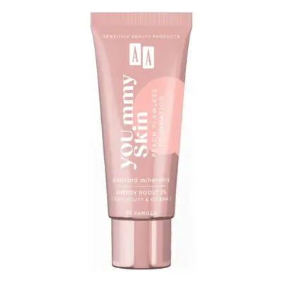 AA YOU.mmy Skin Peach Flawless Foundation podkład mineralny 01 Vanilla 30ml