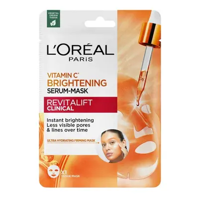 LOREAL Revitalift Clinical Witamina C* Maska-serum rozświetlająca w płacie 26 g