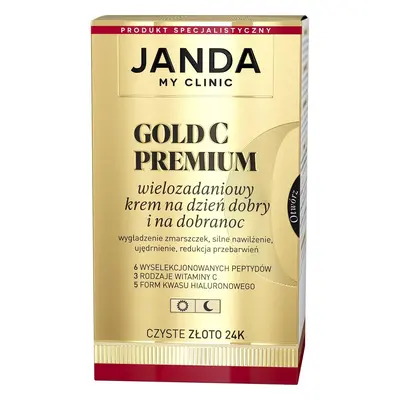 JANDA MY CLINIC Gold C Premium Wielozadaniowy Krem na dzień dobry i na dobranoc - czyste złoto 2