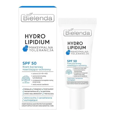 BIELENDA Hydro Lipidium Krem barierowy nawilżająco ochronny SPF50 - skóra sucha,uwrażliwiona 30m