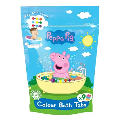 KIDS Świnka Peppa Pastylki koloryzujące do kąpieli 9 x 16g